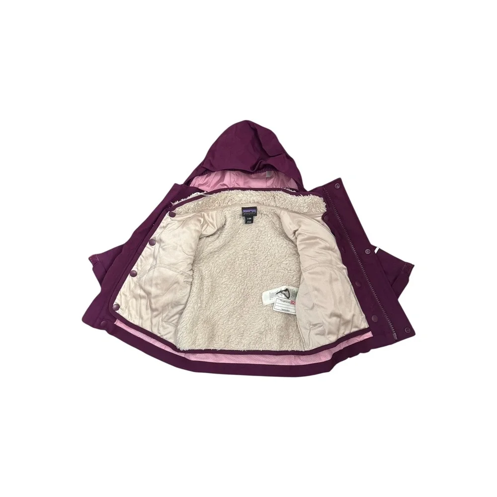 Patagonia Baby All‎ Seasons 3-in-1 Jacket Purple Hooded Fleece Lined 3-6m NEW